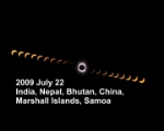 Time lapse move of the solar eclipse